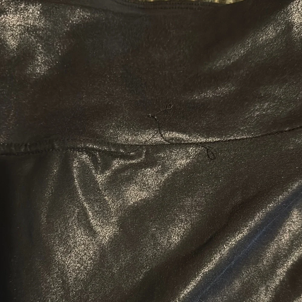 Spanx faux, leather Black Women's Leggings xxl - Picture 7 of 7